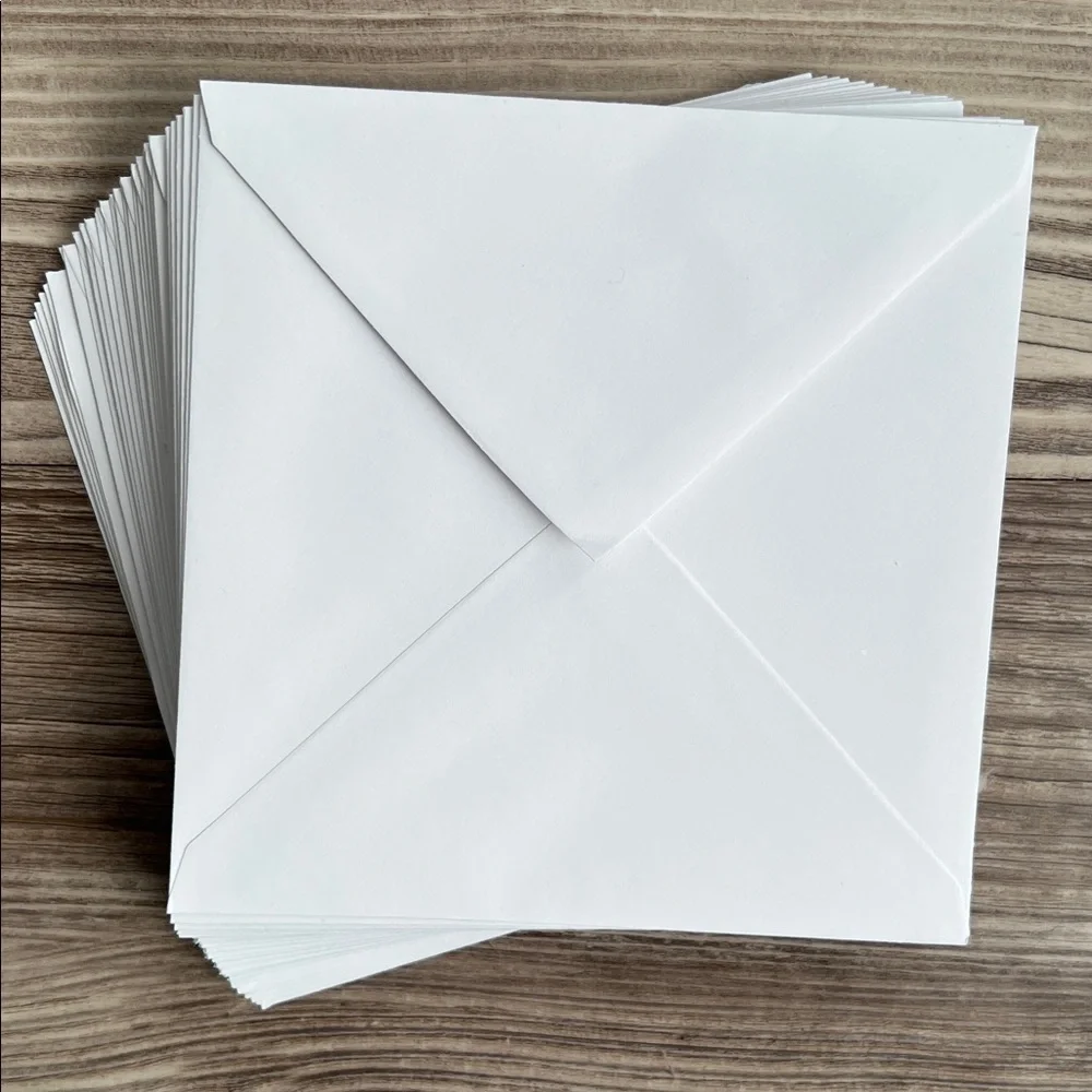 Handmade Christmas and Holiday Cards Set of 20 5.5”x5.5”Includes Envelopes